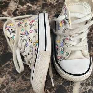Converse Kids' Rainbow and unicorn High-Tops size 5 infant/ toddler